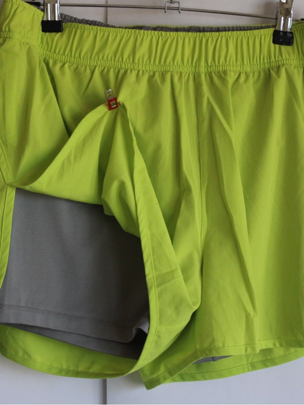 DSG Forest Green Athletic Shorts with Built-In Bike Shorts L - Picture 3 of 3